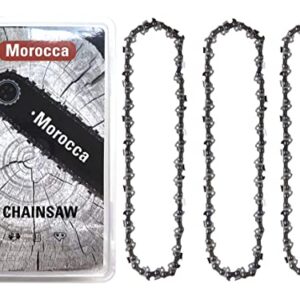Morocca 3 Pack 8" Replacement Chainsaw Saw Chain for DeWalt DCPS620 DCPS620B DCPS620M1 20V MAX XR Li-Ion Pole Saw Pole Saw 34DL 043…
