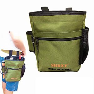 metal detecting finds bag waist digger pouch tools bag for pinpointer garrett detector xp propointer accessories … (green)