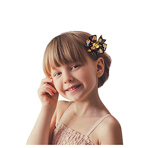 Cartoon Accessory Kids Clips Hair Decoration Party Baby Headwear Halloween Baby Care Infant Girl (A, One Size)