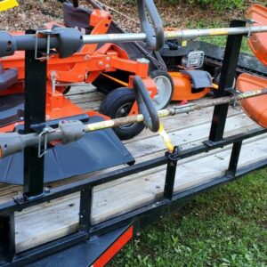 JMTAAT 2 Place Weeder Trimmer Weed-Eater Edgers Gas Racks Holders Hold Two Open Landscape Trailer