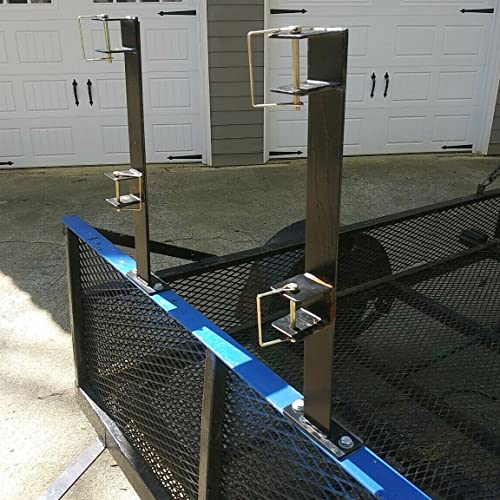 JMTAAT 2 Place Weeder Trimmer Weed-Eater Edgers Gas Racks Holders Hold Two Open Landscape Trailer