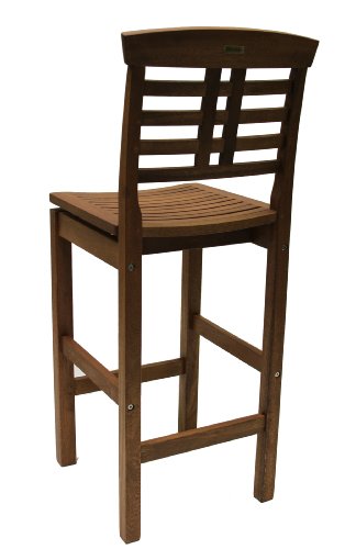 Outdoor Interiors 10030 Eucalyptus Hi Back Bar Chair