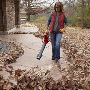 Toro 51621 UltraPlus Leaf Blower Vacuum, Variable-Speed (up to 250 mph) with Metal Impeller, 12 amp,Red