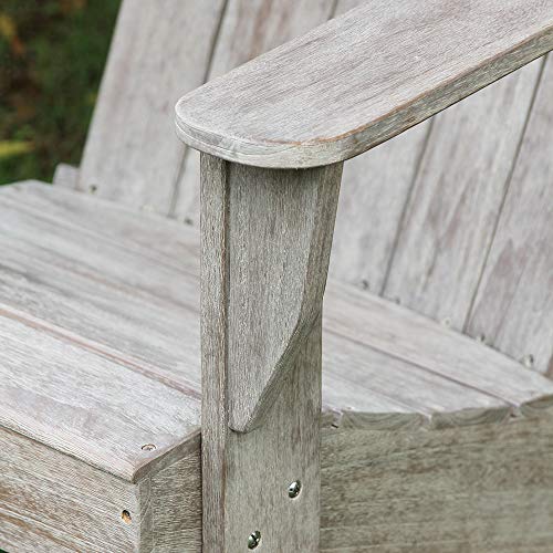 Cambridge Casual Arie Adirondack Chair, Teak Wood/Weathered Gray