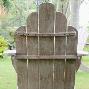 Cambridge Casual Arie Adirondack Chair, Teak Wood/Weathered Gray