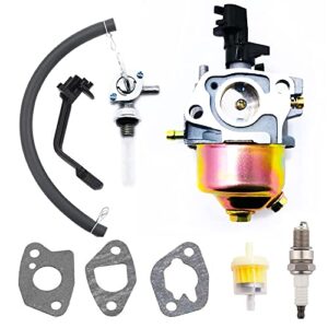 carburetor for champion power equipment 3500 4000 watts gas generator engine with gasket fuel filter fuel tank switch valve spark plug kit