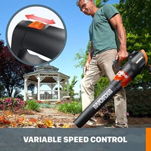 WORX WG520 12 Amp TURBINE 600 Electric Leaf Blower