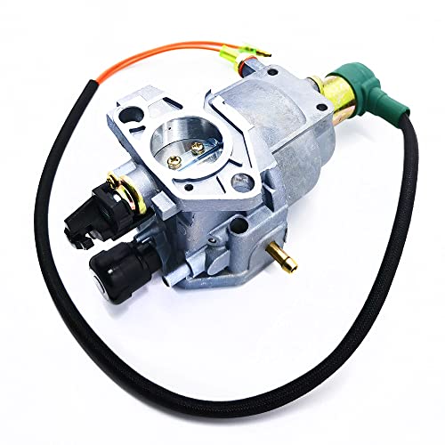 Carburetor Carb for Wen Power Pro 56551 56680 56682 5500 6800 7000E 9000E R390 389CC 390CC 13HP Generator with Fuel Shutoff Valve Line Gasket