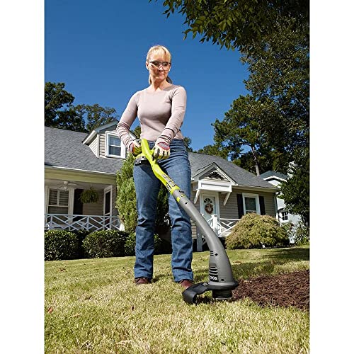 RYOBI ONE+ 18-Volt Lithium-Ion Electric Cordless String Trimmer and Edger - 1.3 Ah Battery and Charger Included