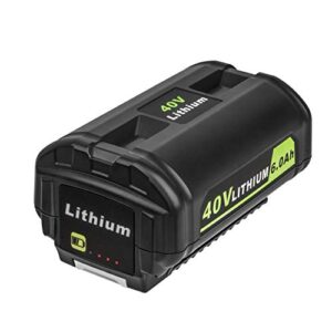 cell9102 replacement 6.0ah 40v lithium battery for ryobi lawn mower 40v battery op4015 op4050a op4040 op4050 op40201