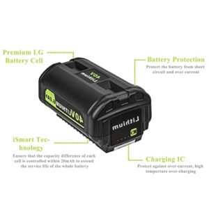 CELL9102 Replacement 6.0Ah 40V Lithium Battery for Ryobi Lawn Mower 40v Battery OP4015 OP4050A OP4040 OP4050 OP40201