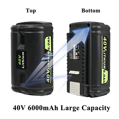CELL9102 Replacement 6.0Ah 40V Lithium Battery for Ryobi Lawn Mower 40v Battery OP4015 OP4050A OP4040 OP4050 OP40201