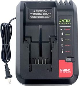 pcc692l 20v max lithium battery charger replacement for porter-cable 20v lithium battery pcc685l pcc680l pcc681l pcc682l black decker lcs1620 20v lithium battery lbxr20 lbx4020