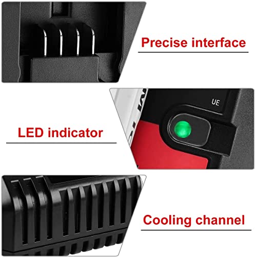 PCC692L 20V MAX Lithium Battery Charger Replacement for Porter-Cable 20V Lithium Battery PCC685L PCC680L PCC681L PCC682L Black Decker LCS1620 20V Lithium Battery LBXR20 LBX4020