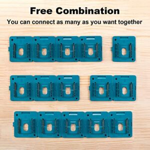 Crtbelfy Battery Holder Mount for Makita 18V Battery Dock Holder Fit for BL1860 BL1850 BL1840 BL1830 Batteries - 5 Pack