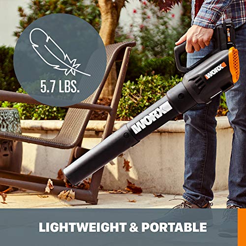 WORX 20V Turbine Cordless Two-Speed Leaf Blower Power Share - WG547 (Battery & Charger Included)