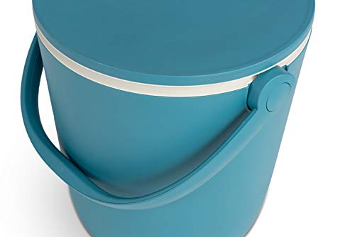 Keter Go Bar 4.2 Gallon Beer and Wine Cooler with Handle and Pop Up Outdoor Table - Perfect for Your Patio, Picnic, and Beach Accessories, Teal