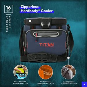 Arctic Zone Titan Deep Freeze 16 Can Zipperless Cooler, Blue