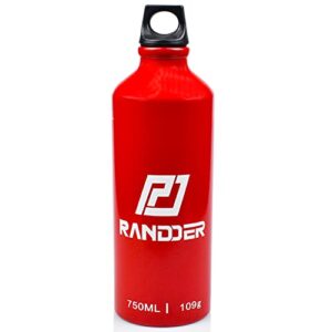 randder liquid fuel bottle 750ml (upgrade leakproof cap 2.0) for motorcycle, camping and emergencies (0.75 liter)