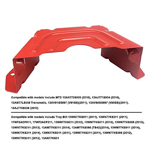 SnowBear 2-Pack Red Deck Belt Cover 42/46" 783-06424A-0638 Compatible with MTD, Troy Bilt, Cub Cadet, Columbia, Craftsman Lawn Mower Machines