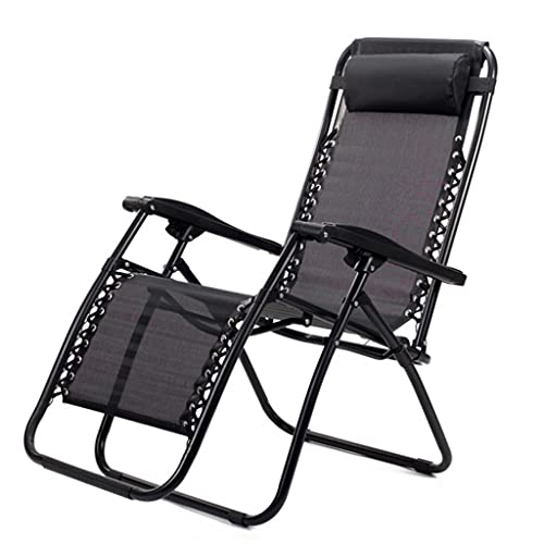 Peiiwdc Gravity Chair Pad, Universal Gravity Chair Folding Recliner Replacement Cloth Breathable Durable Mesh Outdoor Patio Lounger Cover Pad, Black