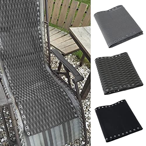 Peiiwdc Gravity Chair Pad, Universal Gravity Chair Folding Recliner Replacement Cloth Breathable Durable Mesh Outdoor Patio Lounger Cover Pad, Black