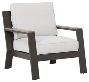 signature design by ashley outdoor tropicava hdpe patio lounge chair, taupe