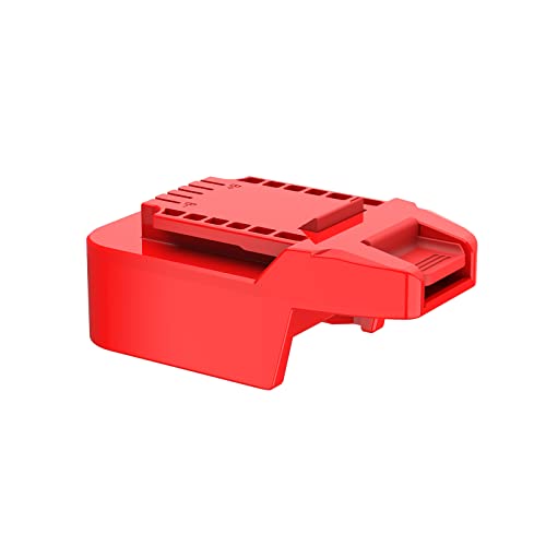 1x Adapter Fits Bauer 20v MAX Cordless Tools Compatible with Milwaukee M18 (Not Old V18) Red Lithium Batteries- Adapter Only