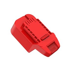 1x Adapter Fits Bauer 20v MAX Cordless Tools Compatible with Milwaukee M18 (Not Old V18) Red Lithium Batteries- Adapter Only