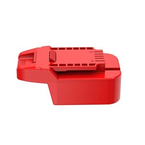 1x Adapter Fits Bauer 20v MAX Cordless Tools Compatible with Milwaukee M18 (Not Old V18) Red Lithium Batteries- Adapter Only