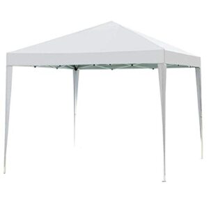 impact canopy 10′ x 10′ canopy tent gazebo with dressed legs, white