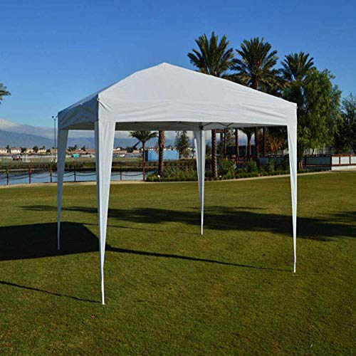 Impact Canopy 10' x 10' Canopy Tent Gazebo with Dressed Legs, White