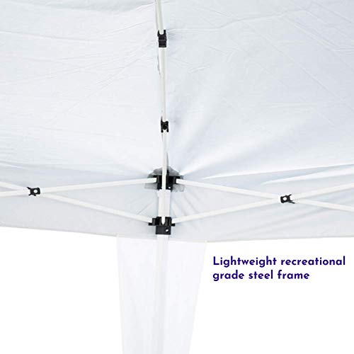 Impact Canopy 10' x 10' Canopy Tent Gazebo with Dressed Legs, White