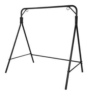 outvita metal swing stand, 550lbs heavy duty steel a-frame stand powder coated finish for kids, adults outdoor backyard patio porch
