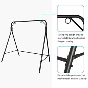 Outvita Metal Swing Stand, 550lbs Heavy Duty Steel A-Frame Stand Powder Coated Finish for Kids, Adults Outdoor Backyard Patio Porch