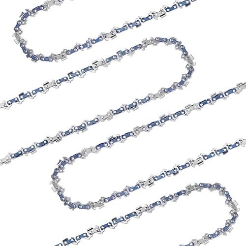 4 Pack 18 Inch Chainsaw Chain 3/8" LP Pitch .050'' Gauge 62 Drive Links Fits Husqvarna, Echo, Poulan, Craftsman and more