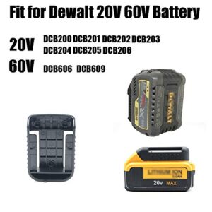 weqcter 10Packs Battery Ready Dock/Mount Holder for Dewalt Battery Fit for 20V 60V (No Battery)