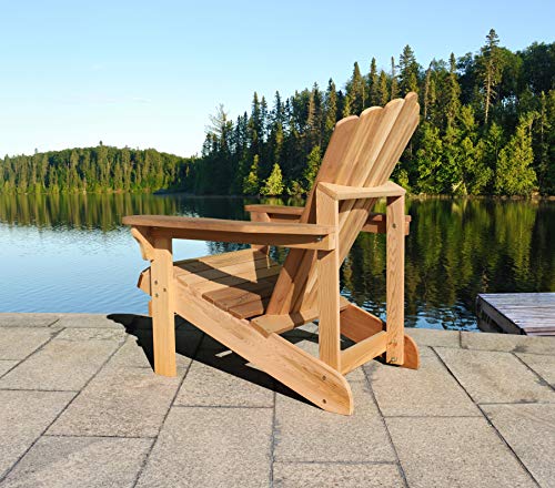 northbeam Riverside Adirondack Chair, Western Red Cedar, Natural