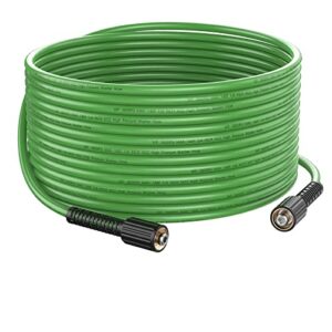 pressure washer hose 50 ft 1/4″ kink resistant power washer hose m22-14mm pressure washer replacement hose 3600 psi universal electric power wash hose for replacement