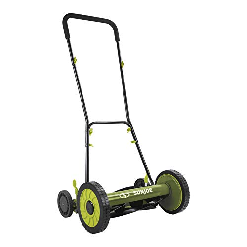 Sun Joe MJ504M Manual Reel Mower without Grass Catcher, 16"