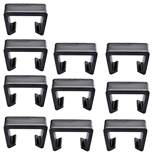 Wicker Patio Furniture Clips, Chair Couch Clip Sectional Connector for Outdoor Garden Rattan Aligment Rattan Furniture Clamps,10Pieces