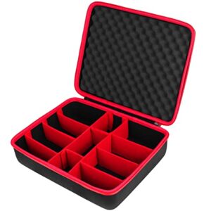 Khanka Hard Battery Storage Box Holder, Carrying Case Replacement for Craftsman 12V/19.2V/20V Max Lithium Ion Battery and Charger - Holds V20 20V 2.0/3.0/4.0/5.0/6.0/6.5/9.0-Ah Battery,（Case Only）