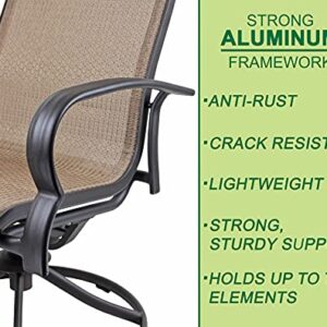 Bellevue Patio Master Sling Rocker Outdor Aluminum Chair (Pack of 4)