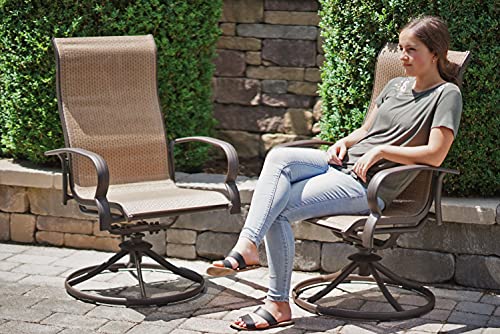 Bellevue Patio Master Sling Rocker Outdor Aluminum Chair (Pack of 4)