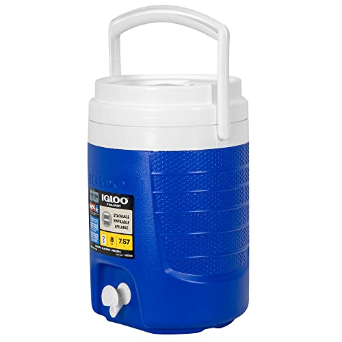 Igloo 2-Gallon Sport Beverage Cooler, Majestic Blue, Model Number: 31377