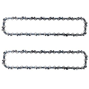 Opuladuo 2PC 10 Inch Chainsaw Chains, Replacement Chain for WORX WG309,10'' Chain for Sun Joe SWJ803E - 3/8'' .050'' 40 Drive Links