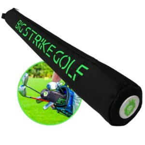 big strike golf – beer sleeve for golf bag, fully insulated beer sleeve cooler. fits 7 cans discreetly in your golf bag. keeps beverages ice cold while playing golf. great gift.