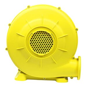 bounce house blower, 0.6 hp 450 watt air blower for about 11 ft x11 ft inflatables bouncy castle slide house jumper (yellow)