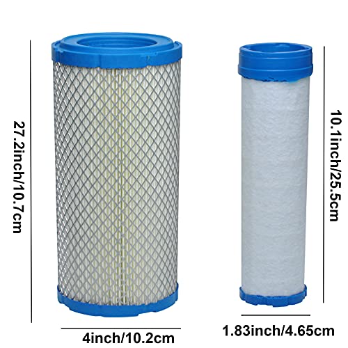 Podoy 25 083 01-S Air Filter & Pre Filter for Compatible with Kohler Kawasaki Grasshopper Scag Ferris Gravely Hustler 25 083 04-S 11013-7020 11013-7019 Ch18 - Ch26 Cv16 - Cv26 Ch730-ch750 Cv745