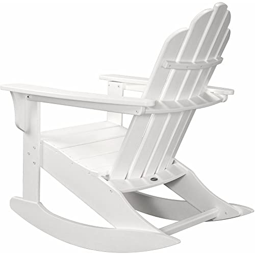 Hanover White All-Weather Adirondack Rocking Chair